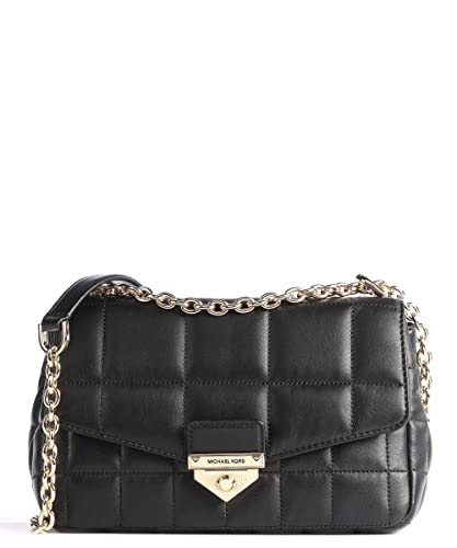 Michael Kors Lg Chain Shldr, Borsa Donna, Nero, L