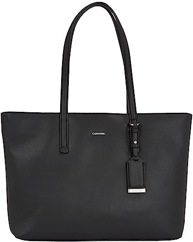 Calvin Klein Ck Must Shopper Md Tote Donna, Ck Nero, Taglia unica,...