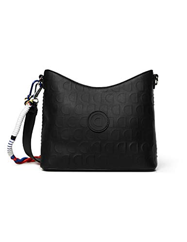 Desigual Bols_Lazarus Galati, Borsa Donna, Nero (Nero), 11x17.5x24 cm...