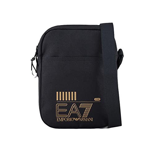 EA7 EMPORIO ARMANI SHOULDER BAG Taglia Unica Nero BLACK7GOLD LOGO...