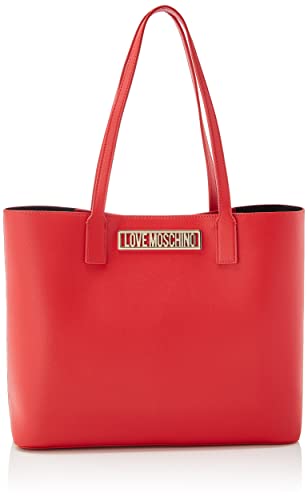 Love Moschino Borsa Pu Rosso, BORSA A SPALLA Donna, Multicolor,...