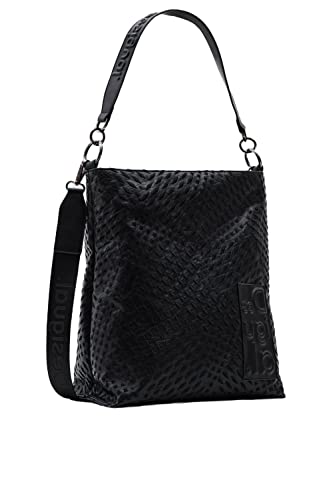 Desigual Bag 2000-Borsa da Bicicletta, Colore: Nero, Borsa Magna BUTAN...