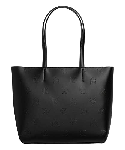 Calvin Klein Jeans shopping bag donna black mono allover