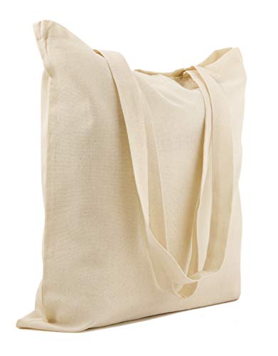 POLHIM® Borsa in tela di cotone riutilizzabile – Borsa in tessuto...