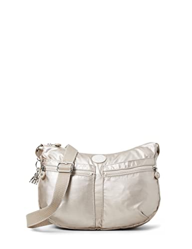 Kipling IZELLAH, Borse a Tracolla, Donna, Argento (Metallic Glow),...