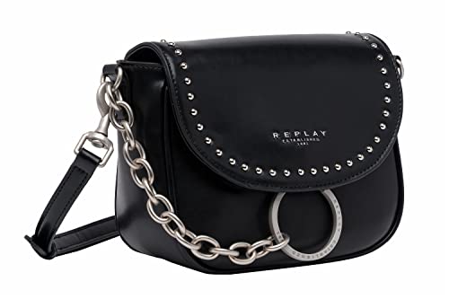 REPLAY FW3418.000.A0458B, Borsa a mano Donna, Nero (Black 098),...