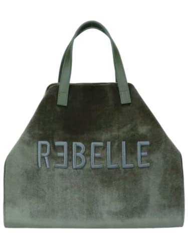 Rebelle ashanti shopping velvet loden borsa donna in velluto VERDE,...