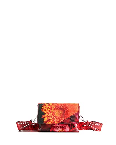 Desigual Bols_Sunset Patch Ro, Across Body Bag Donna, Colore: Rosso,...