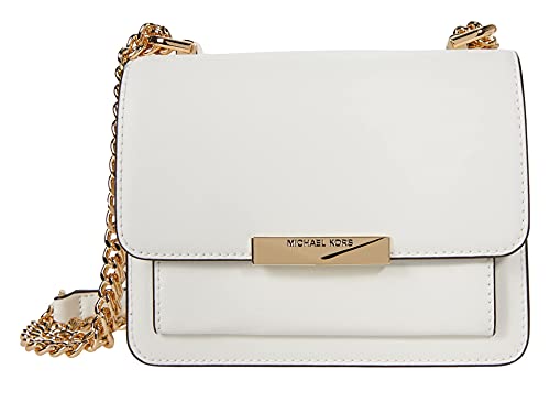 Michael Kors Jade Extra Small Gusset Crossbody Optic White One Size