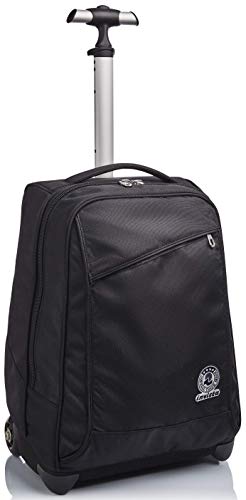 Invicta Trolley INVICTA BENIN, Nero 2 in 1 con Spallacci per uso Zaino...