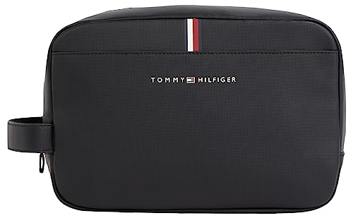 Tommy Hilfiger TH Essential piqué, Altro SLG Uomo, Nero, One Size