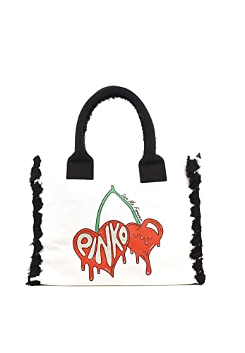 Pinko Borsa shopping in canvas riciclato stampato 100782 A0PZ Z07...
