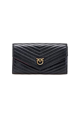 Pinko Compact Wallet L Sheep Nappa C, Accessori da Viaggio-Portafogli...