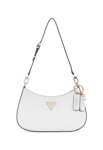 GUESS Noelle Top Zip Shoulder Bag Apricot Cream