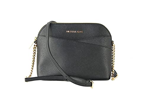 Michael Kors 35F1GTVC6T-BLACK, Borsetta Donna, Schwarz/Goldfarben
