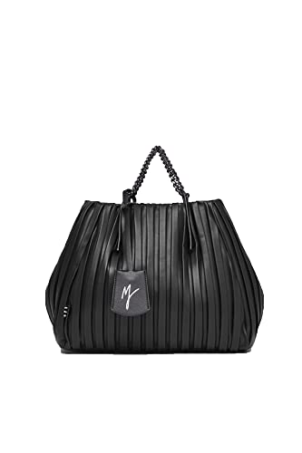 MANILA GRACE Borsa Shopping Jasmin Medium Nera