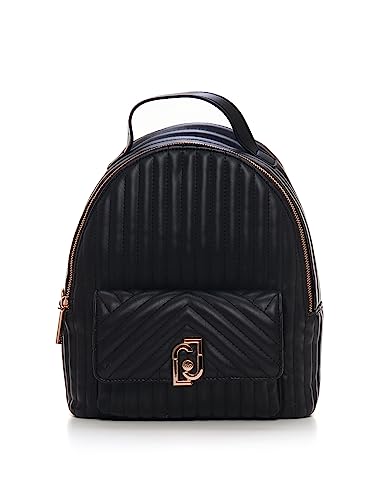 Zaino Liu-Jo Achala backpack ecs M trapuntato nero BS23LJ20 AA3230...