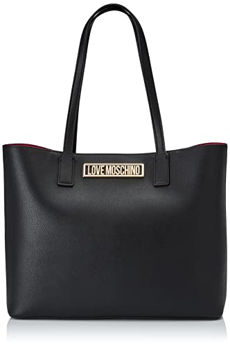 Love Moschino Borsa Pu Nero, BORSA A SPALLA Donna, Multicolor,...