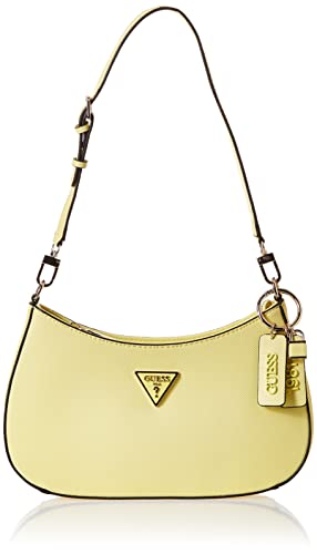 Guess Noelle Top Zip Shoulder Bag, Borsa Donna, Yellow, Unica