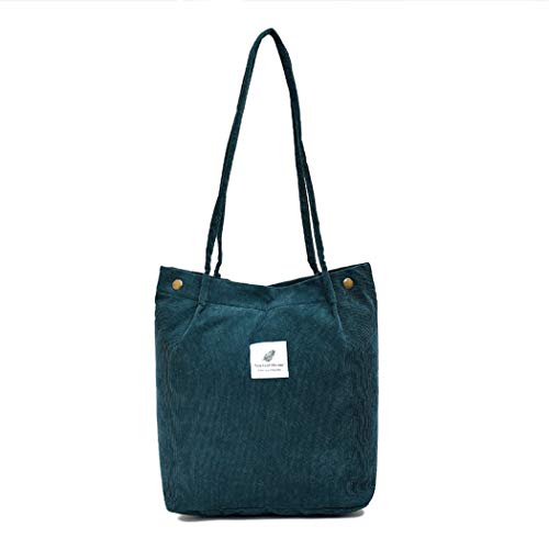 oukesin Borsa a tracolla da donna in velluto a coste semplice di...