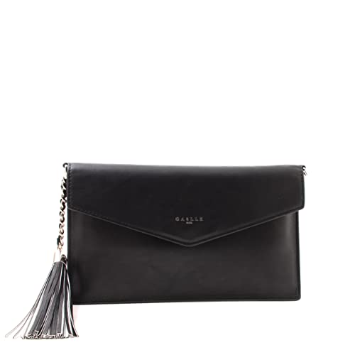 GAELLE PARIS Borsa pochette con logo e nappina GBADP4081 nero