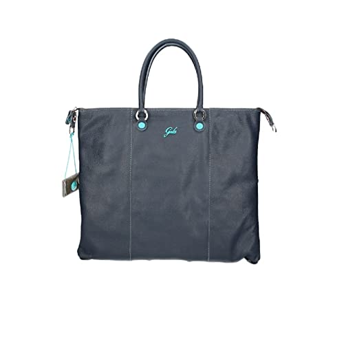 GABS Shopping piatta trasformabile in pelle opaca G3 Plus Blu Notte...