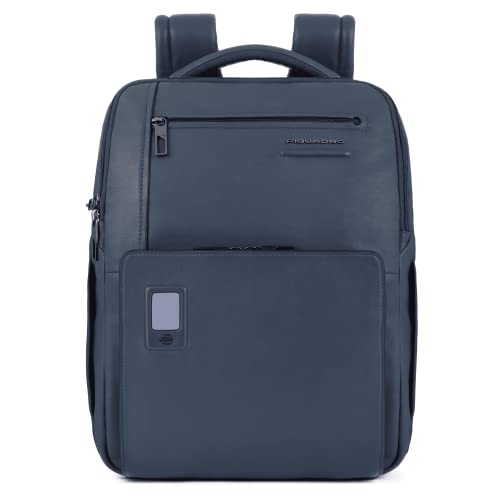 PIQUADRO Akron, Zaino in Pelle Donna, Blu
