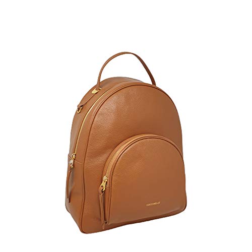Coccinelle Lea Zaino Caramel Marrone in Pelle Donna 35x29,5x16 cm