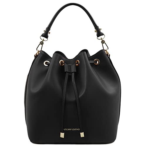 Tuscany Leather Vittoria Borsa secchiello in pelle Nero