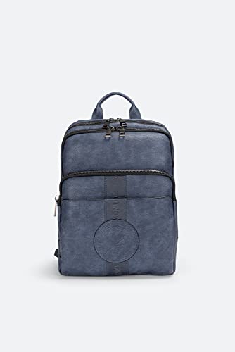 Gattinoni Zaino Tristan Texture con Logo in Rilievo colore Blu - da...