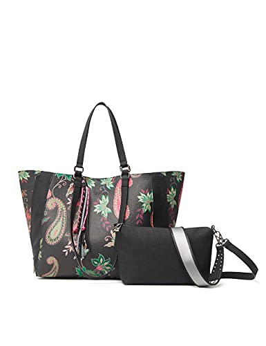 Desigual Bols_Dark Boho Marsel, Borsa per la Spesa Donna, Colore:...