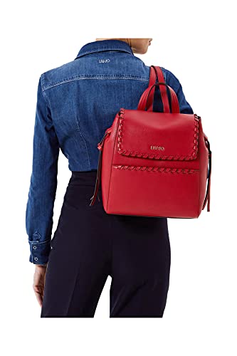 Zaino Liu Jo Backpack Medio da Donna Rosso in Ecopelle