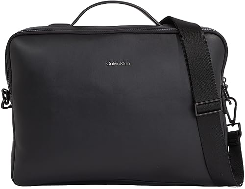 Calvin Klein Must Conv Borsa per Laptop SMO, Computer Uomo, CK Nero,...