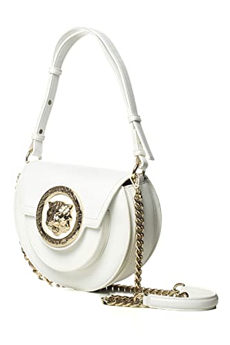 Just Cavalli Borse Donna Bianco Borsa circolare a tracolla con patch...