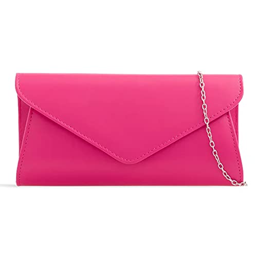 UShopUK Pochette in ecopelle tinta unita per matrimoni, balli di fine...