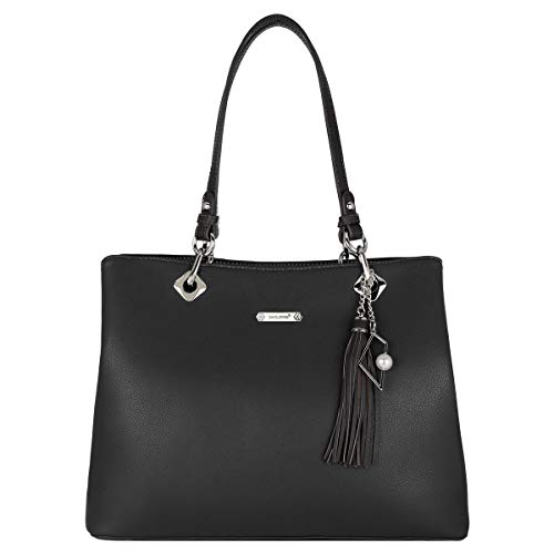 David Jones - Grande Borsa a Spalla Donna PU Pelle Morbida - Borsa...