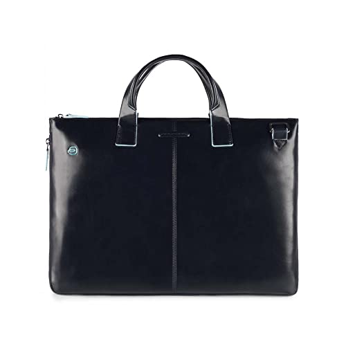 Piquadro Square Cartella, 42 cm, Blu Notte