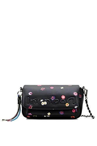Desigual Bag 2000-Borsa per Il Trasporto, Colore: Nero, Borsa Daisy...
