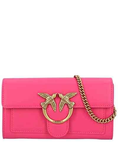 Pinko, LOVE ONE WALLET C VITELLO SETA Donna, N17Q_BARBABIETOLA...