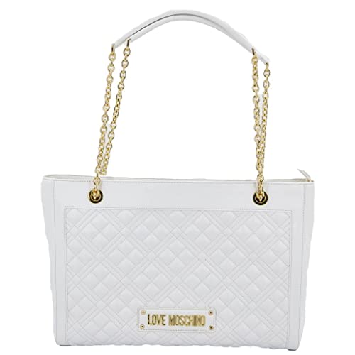 Love Moschino Borsa donna Love shopping ecopelle trapuntata bianco...