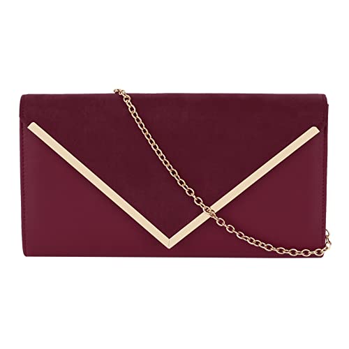 MEGAUK Pochette da donna in velluto, elegante borsa da sera, con...