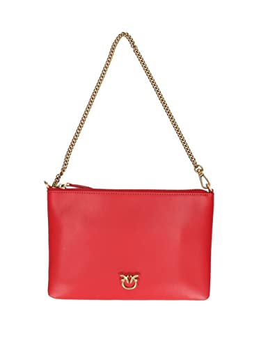 Pinko Flat Classic Vitello Seta, Borsa Donna, R41Q_Rosso...