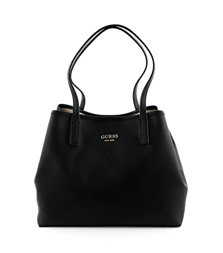 Guess Vikky Tote, Borsa Donna, Black, Unica