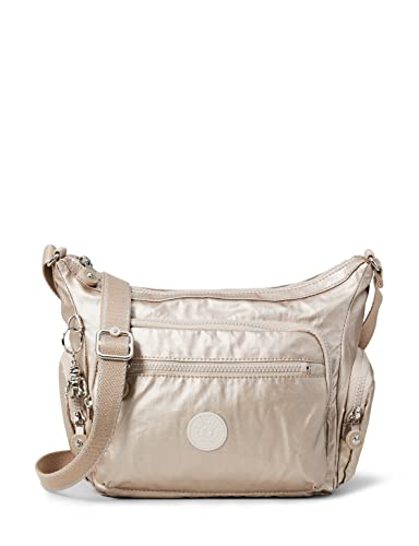Kipling GABBIE S, Borsa a Tracolla, Donna, Argento (Metallic Glow),...