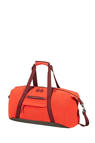Samsonite Neoknit - Borsone S, 55 cm, 44 L, Arancione (Fluo Red/Port)