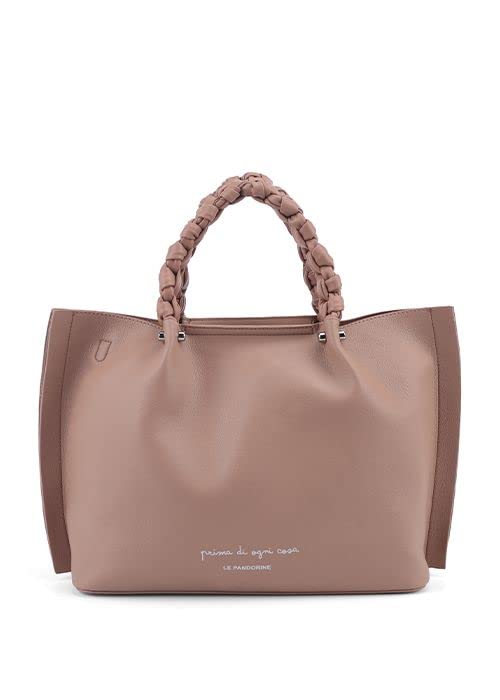 Le Pandorine Borsa brenda shopper cosa taupe