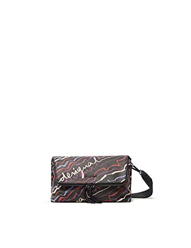 Desigual Bols_salvaje Veneci, Across Body Bag Donna, Nero, Taglia...