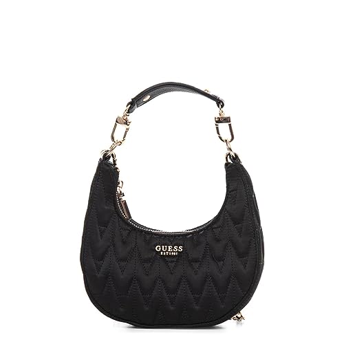 GUESS Borsa golden rock mini hobo satin trapuntato EG874972 black