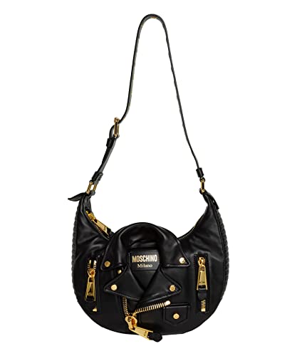 MOSCHINO borsa hobo Biker donna black