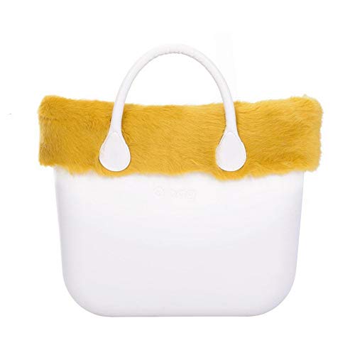 O bag bordo ecopelliccia volpetta - Curry